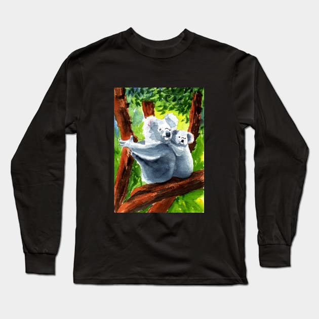 Koala Love Long Sleeve T-Shirt by MMcBuck